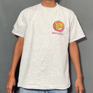 Vintage big johnson grey single stitch tee shirt xl 1994